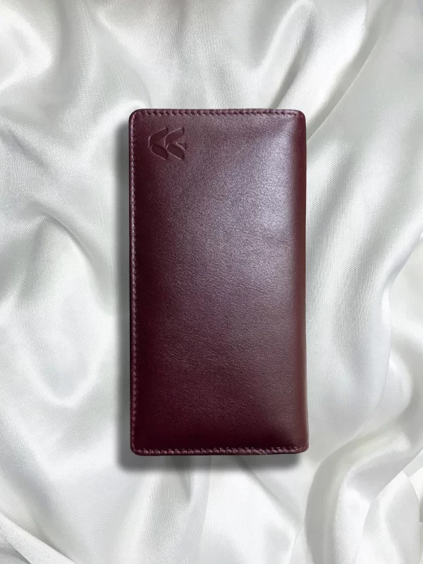 Signature Long Wallet (Red Wine)