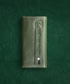 Aura Series Long Wallet (Olive Green)