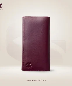 Aura Series Long Wallet (Red Wine)